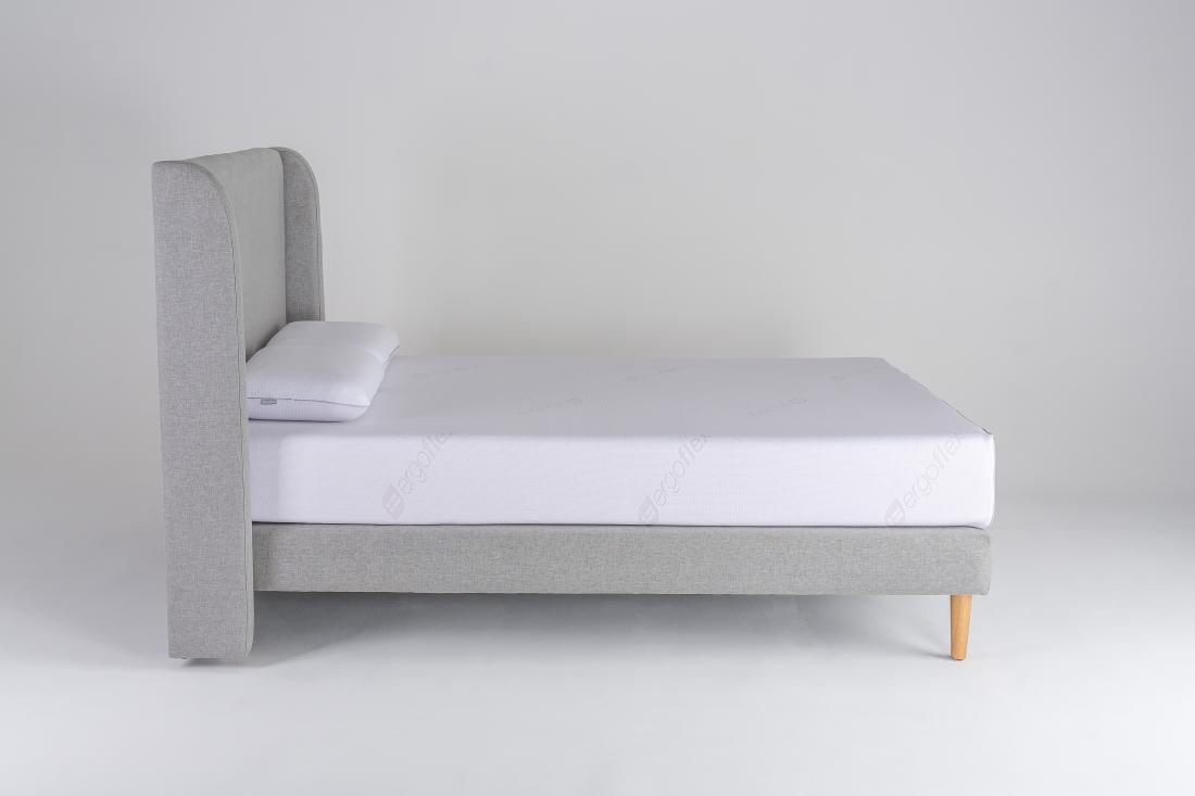 Foundation with Curved Wingback Bed Head